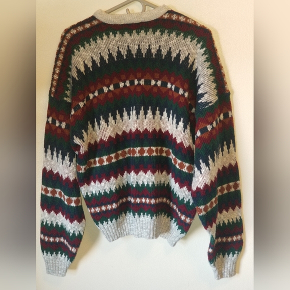 Vintage, The Mens Store At Sears, XLarge Multicolored, Sweater Crewneck - Picture 2 of 3